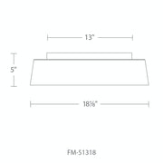 Modern Forms FM-51318 Gilt 1-lt 18" LED Flush Mount