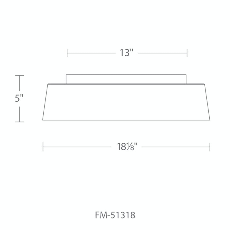 Modern Forms FM-51318 Gilt 1-lt 18" LED Flush Mount