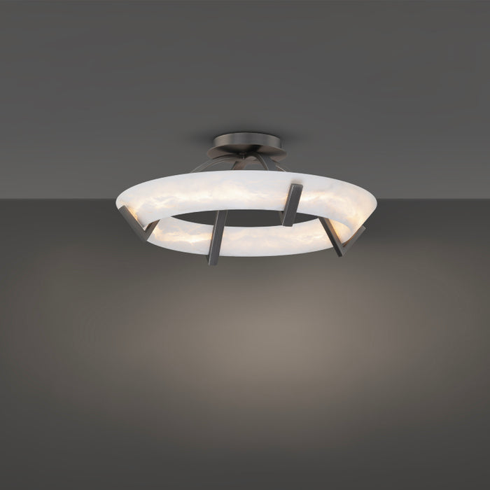 Modern Forms FM-54519 Copa 1-lt 19" LED Flush Mount - Antique Nickel