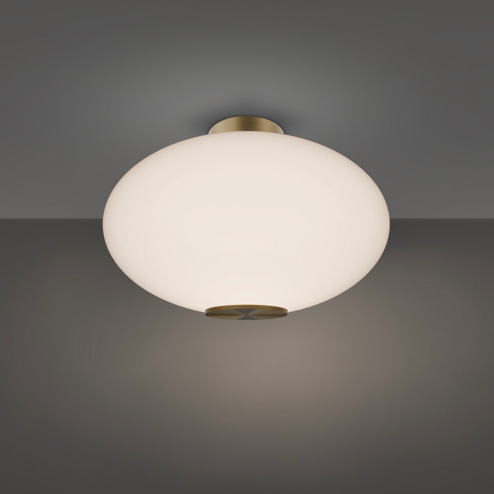 Modern Forms FM-72322 Illusion 1-lt 22" LED Flush Mount - Aged Brass
