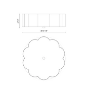 Alora Mood FM603314 Blossom 3-lt 14" Flush Mount