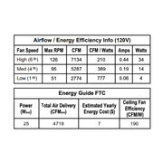 Fanimation FPD8564 TorchAire 64" Indoor/Outdoor Ceiling Fan with LED Light Kit