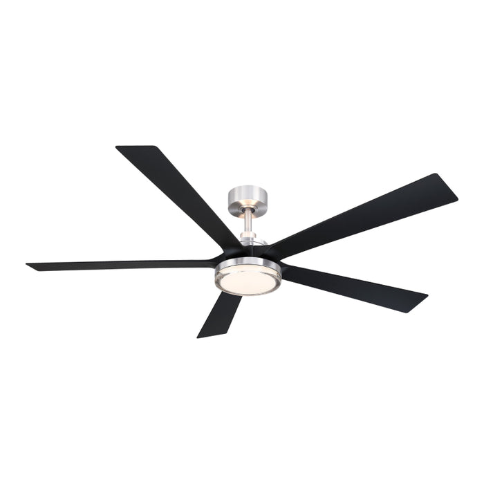 Fanimation FPD8564 TorchAire 64" Indoor/Outdoor Ceiling Fan with LED Light Kit - Brushed Nickel