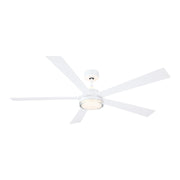 Fanimation FPD8564 TorchAire 64" Indoor/Outdoor Ceiling Fan with LED Light Kit - Matte White