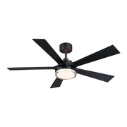 Fanimation FPD8570 TorchAire 52" Indoor/Outdoor Ceiling Fan with LED Light Kit - Black