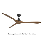 Modern Forms FR-D2504-72 Carve 72" Ceiling Fan - Matte Black with Dark Walnut Blades