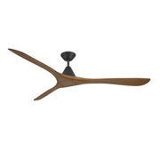 Modern Forms FR-D2504-72 Carve 72" Ceiling Fan - Matte Black with Distressed Koa Blades