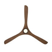 Modern Forms FR-D2504-72L Carve 72" Outdoor Ceiling Fan with LED Light Kit - Matte Black with Distressed Koa Blades