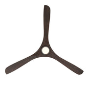 Modern Forms FR-D2504-72L Carve 72" Outdoor Ceiling Fan with LED Light Kit - Matte Black with Dark Walnut Blades