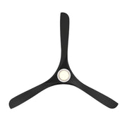 Modern Forms FR-D2504-72L Carve 72" Outdoor Ceiling Fan with LED Light Kit - Matte White with Matte Black Blades