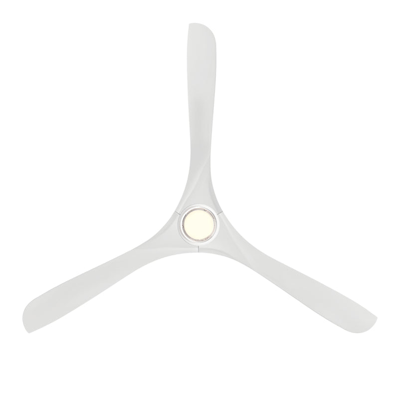 Modern Forms FR-D2504-72L Carve 72" Outdoor Ceiling Fan with LED Light Kit - Matte White