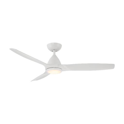Modern Forms FR-W2202-54L Skylark 54" Outdoor Ceiling Fan with LED Light Kit, 4CCT Selectable-Matte White