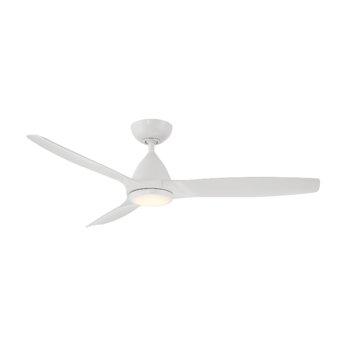 Modern Forms FR-W2202-54L Skylark 54" Outdoor Ceiling Fan with LED Light Kit, 4CCT Selectable-Matte White