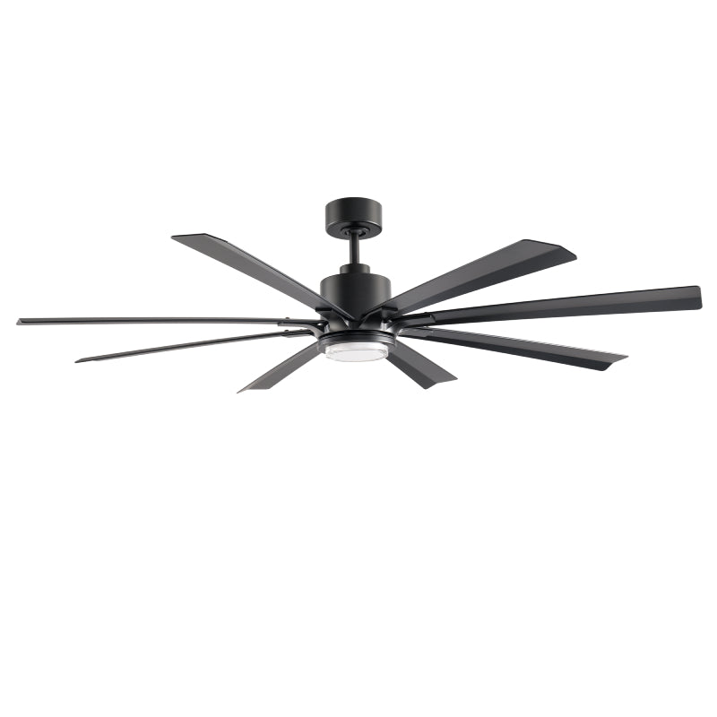 Modern Forms FR-W2403 Size Matters 65" Outdoor Ceiling Fan with LED Light Kit - Matte Black