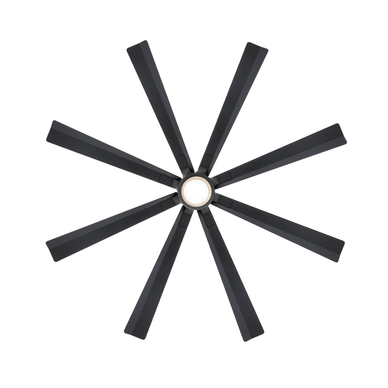 Modern Forms FR-W2403 Size Matters 65" Outdoor Ceiling Fan with LED Light Kit - Matte Black
