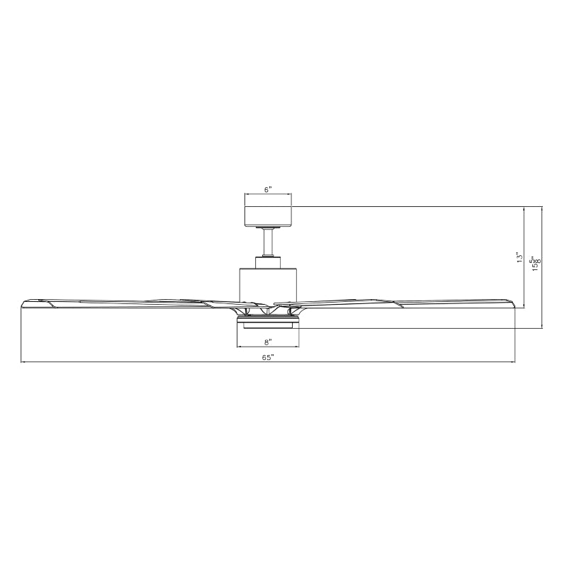 Modern Forms FR-W2403 Size Matters 65" Outdoor Ceiling Fan with LED Light Kit