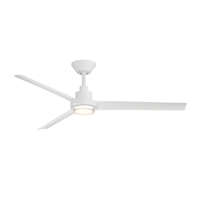 Modern Forms FR-W2501-56L Bolo 56" Outdoor Ceiling Fan with LED Light Kit - Matte White