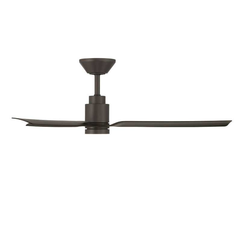Modern Forms FR-W2502-52L Smooth 52" Outdoor Ceiling Fan with LED Light Kit - Bronze with Bronze Blades