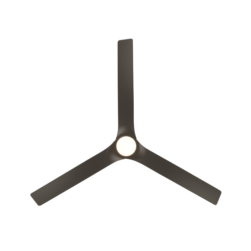 Modern Forms FR-W2502-52L Smooth 52" Outdoor Ceiling Fan with LED Light Kit - Bronze with Bronze Blades