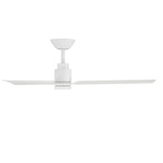 Modern Forms FR-W2502-52L Smooth 52" Outdoor Ceiling Fan with LED Light Kit - Matte White with Matte White Blades