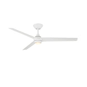 Modern Forms FR-W2503-54L Pisces 54" Outdoor Ceiling Fan with LED Light Kit - Matte White