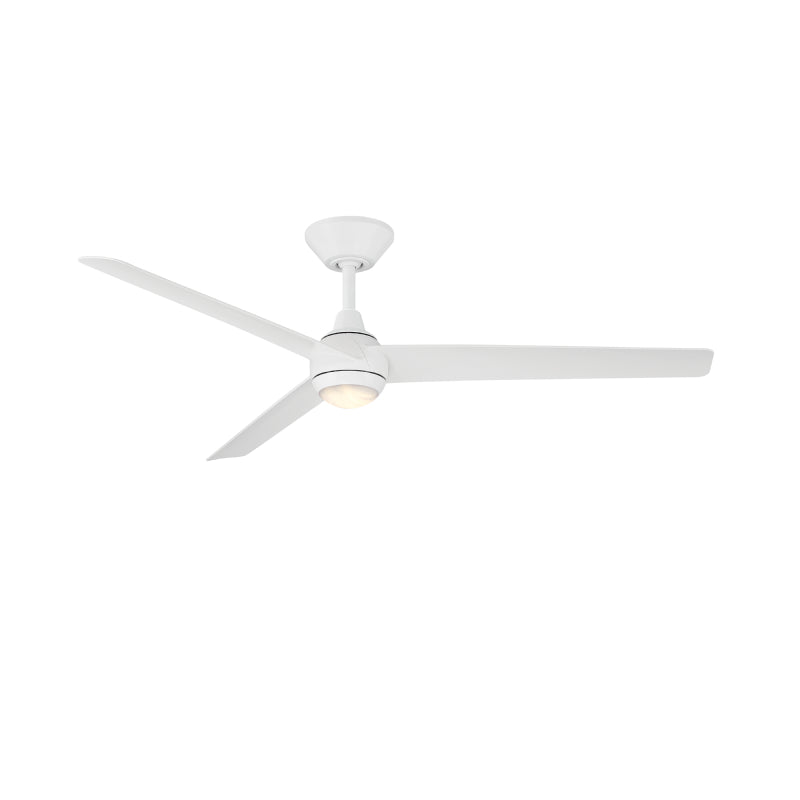 Modern Forms FR-W2503-54L Pisces 54" Outdoor Ceiling Fan with LED Light Kit - Matte White