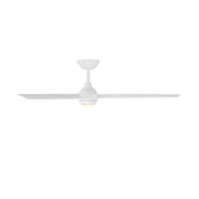 Modern Forms FR-W2503-54L Pisces 54" Outdoor Ceiling Fan with LED Light Kit - Matte White