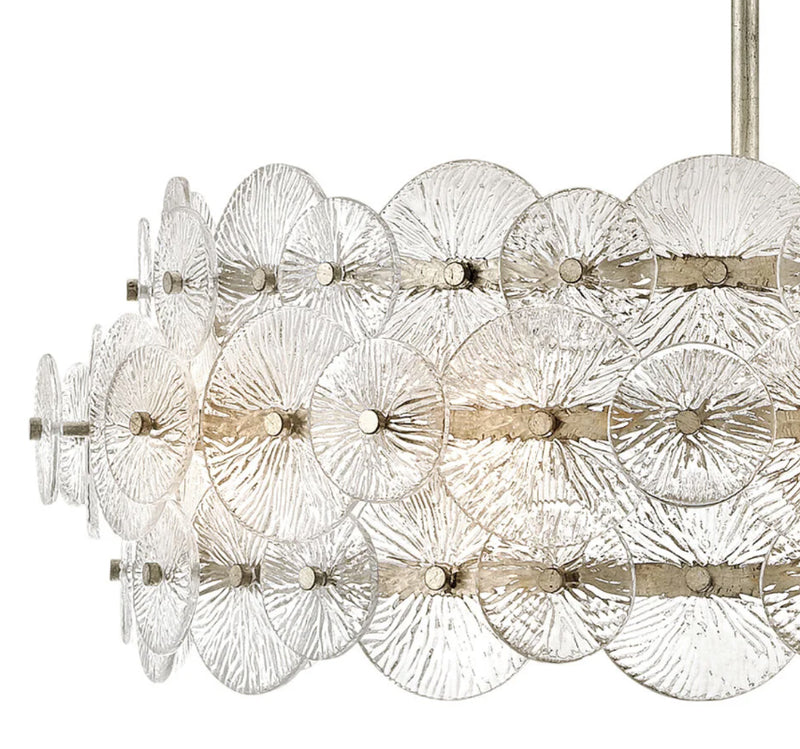 Fredrick Ramond FR30126 Rene 6-lt 31" LED Chandelier - Glacial