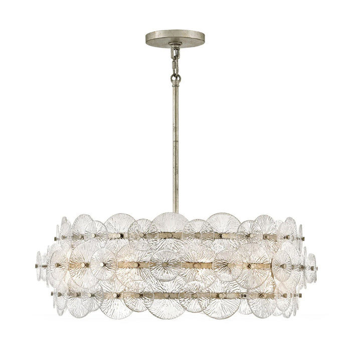 Fredrick Ramond FR30126 Rene 6-lt 31" LED Chandelier - Glacial