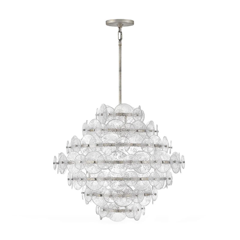 Fredrick Ramond FR30128 Rene 16-lt 29" LED Chandelier - Glacial