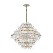 Fredrick Ramond FR30128 Rene 16-lt 29" LED Chandelier - Glacial