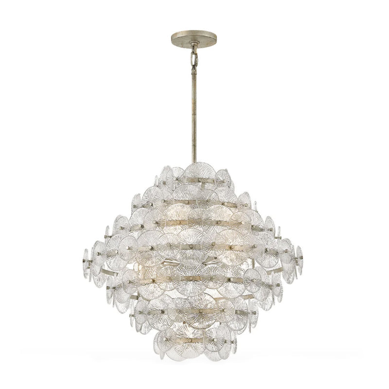Fredrick Ramond FR30128 Rene 16-lt 29" LED Chandelier - Glacial