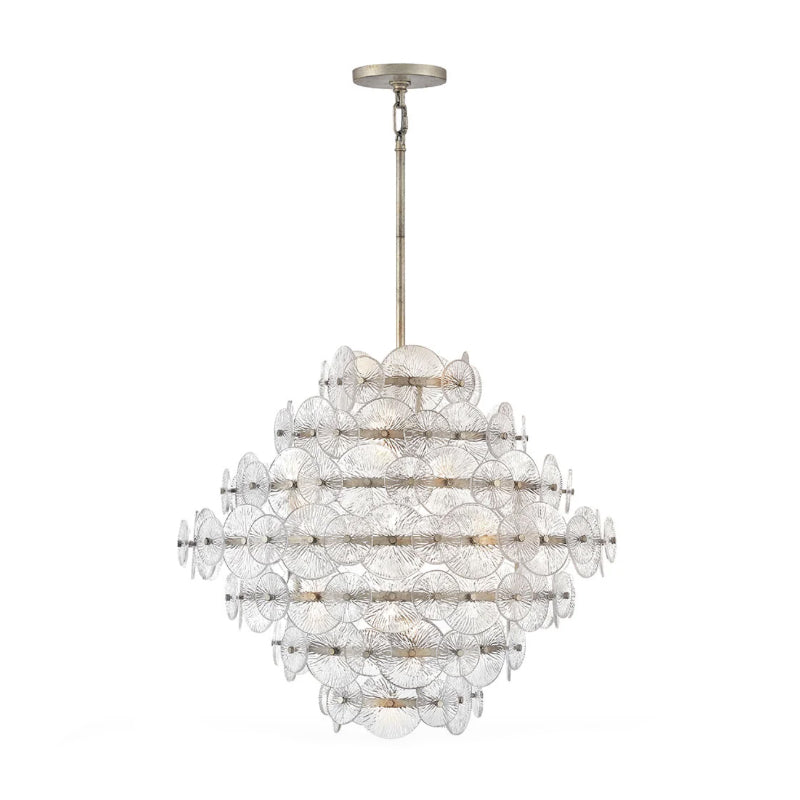 Fredrick Ramond FR30128 Rene 16-lt 29" LED Chandelier - Glacial