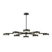 Fredrick Ramond FR31014 Cava 50" LED Convertible Semi-Flush Mount - Black Oxide