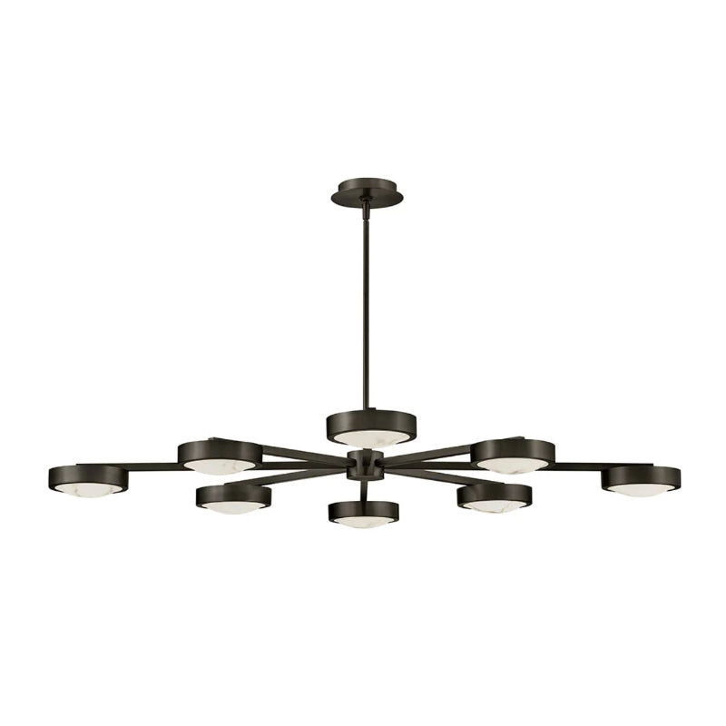 Fredrick Ramond FR31014 Cava 50" LED Convertible Semi-Flush Mount - Black Oxide
