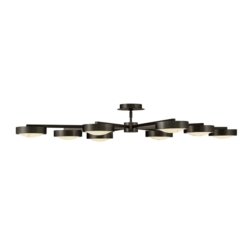 Fredrick Ramond FR31014 Cava 50" LED Convertible Semi-Flush Mount - Black Oxide