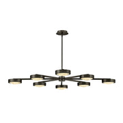 Fredrick Ramond FR31014 Cava 50" LED Convertible Semi-Flush Mount - Black Oxide