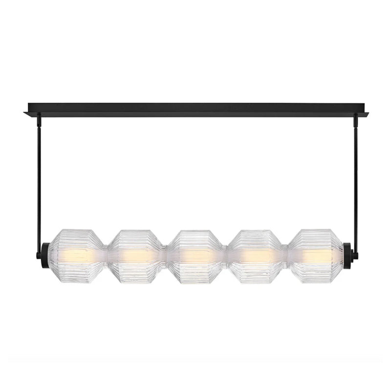 Fredrick Ramond FR41465 Reign 1-lt 49" LED Linear Chandelier - Black