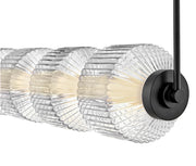 Fredrick Ramond FR41465 Reign 1-lt 49" LED Linear Chandelier - Black