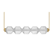 Fredrick Ramond FR41465 Reign 1-lt 49" LED Linear Chandelier - Lacquered Brass