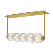 Fredrick Ramond FR41465 Reign 1-lt 49" LED Linear Chandelier - Lacquered Brass