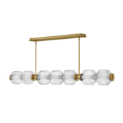 Fredrick Ramond FR41466 Reign 1-lt 69" LED Linear Chandelier - Lacquered Brass