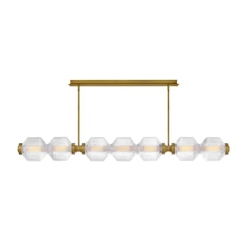 Fredrick Ramond FR41466 Reign 1-lt 69" LED Linear Chandelier - Lacquered Brass