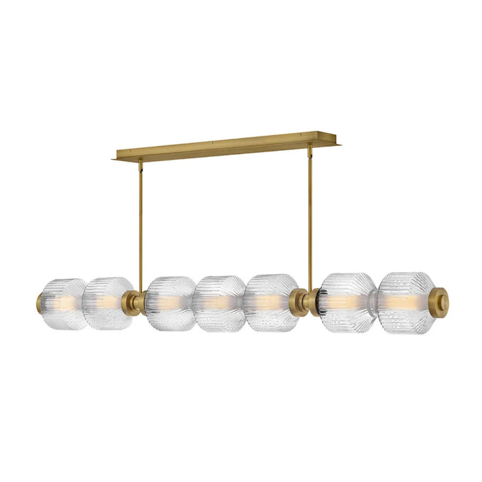 Fredrick Ramond FR41466 Reign 1-lt 69" LED Linear Chandelier - Lacquered Brass