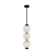 Fredrick Ramond FR41467 Reign 8" LED Convertible Pendant - Black