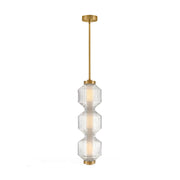 Fredrick Ramond FR41467 Reign 8" LED Convertible Pendant - Lacquered Brass