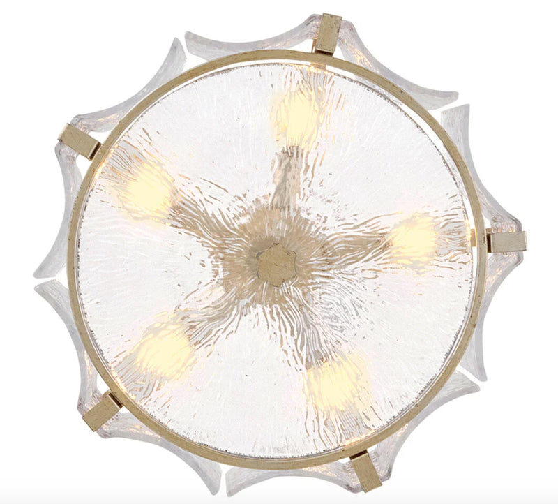 Fredrick Ramond FR41603 Florian 5-lt 20" LED Semi-Flush Mount - Glacial