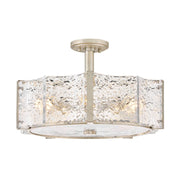 Fredrick Ramond FR41603 Florian 5-lt 20" LED Semi-Flush Mount - Glacial