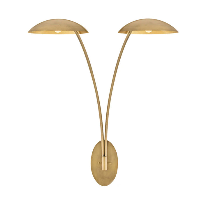 Fredrick Ramond FR41642 Glenn 2-lt 40" Tall LED Wall Sconce - Heritage Brass with Gold Leaf accents