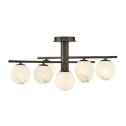 Fredrick Ramond FR41903 Selene 9-lt 30" LED Semi-Flush Mount - Black Oxide